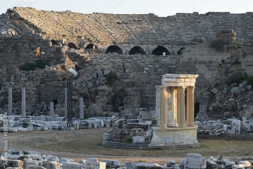 Ancient city of  Side in Turkey