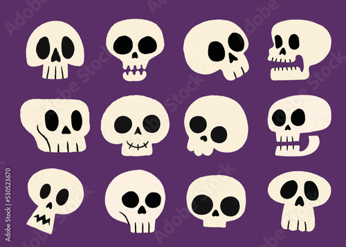 Halloween Skull Vector Collections