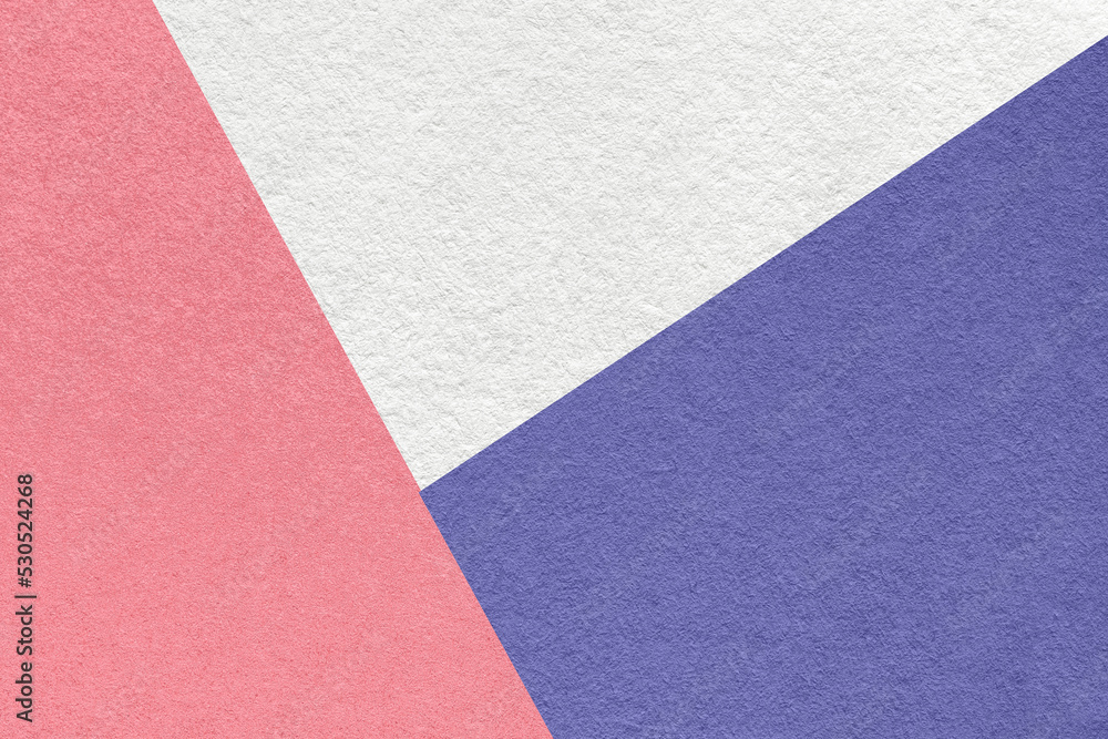 Texture of craft white, blue and pink shade color paper background, macro. Vintage abstract very peri cardboard Texture of craft white, blue and pink shade color paper background, macro. Vintage abstract very peri cardboard