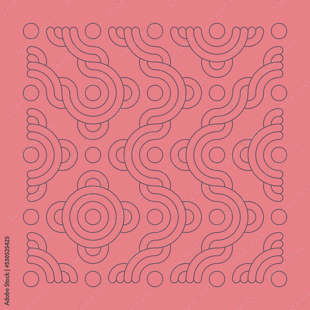 Color truchet tiling connections illustration Color truchet tiling connections illustration