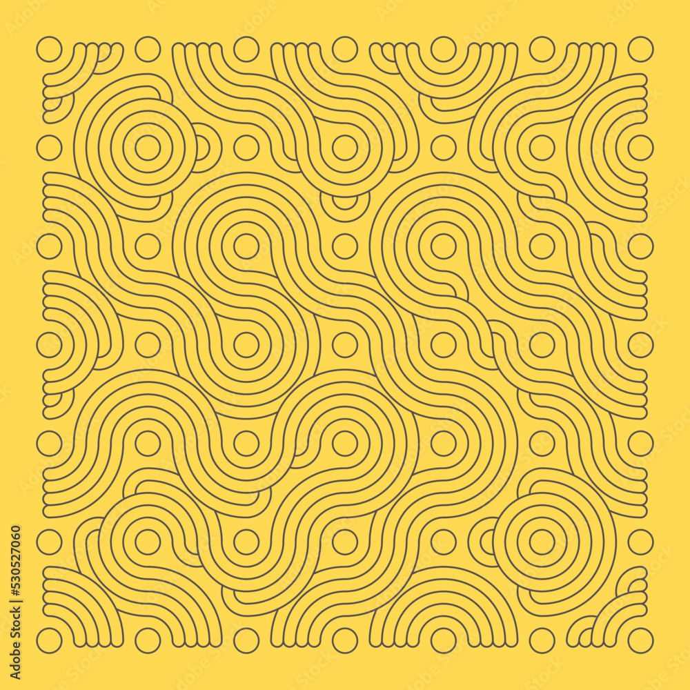 Color truchet tiling connections illustration Color truchet tiling connections illustration
