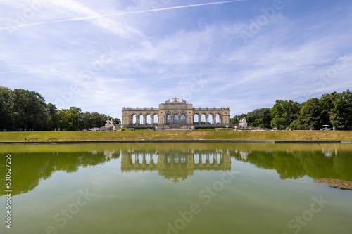 Photography Scenic Gloriette building in Vienna, Austria