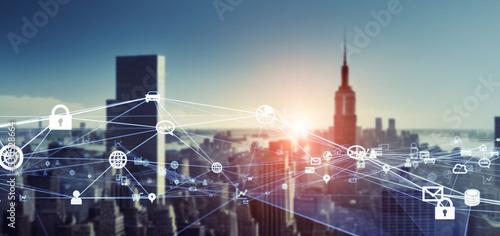 Photography Smart city and communication network