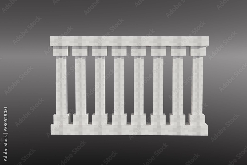 Columns 3D model Design white Pillar Columns 3D model Design white Pillar