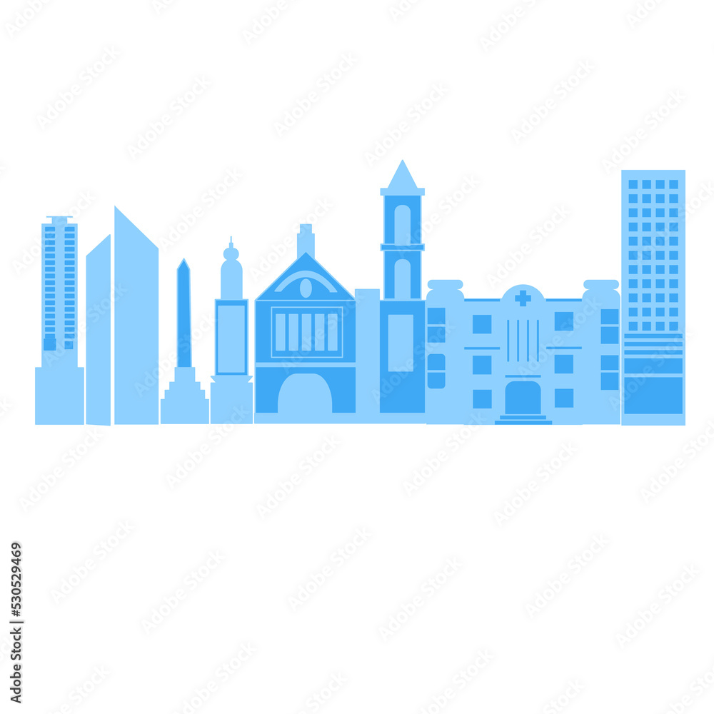 Fototapeta premium CITY SILHOUETTE 