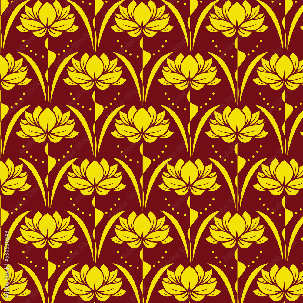 Seamless pattern with beautiful flower Seamless pattern with beautiful flower