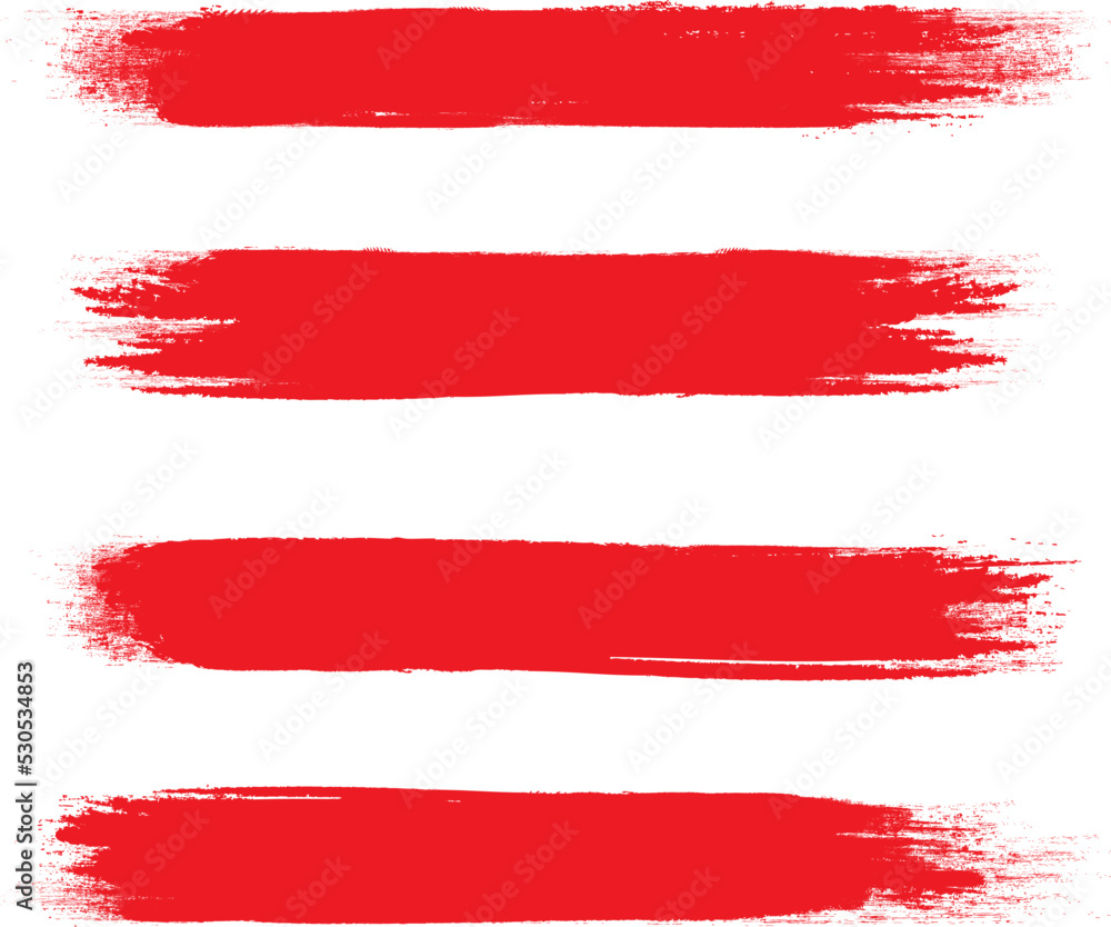 Red brush stroke set isolated on background. Collection of trendy brush stroke vector for red ink paint, grunge backdrop, dirt banner, watercolor design and dirty texture. Brush stroke vector Red brush stroke set isolated on background. Collection of trendy brush stroke vector for red ink paint, grunge backdrop, dirt banner, watercolor design and dirty texture. Brush stroke vector