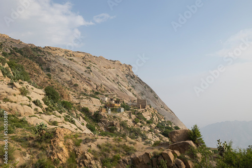Views of the Jabal Shada Mountain Reserve in the Al Baha region of Saudi Arabia photo