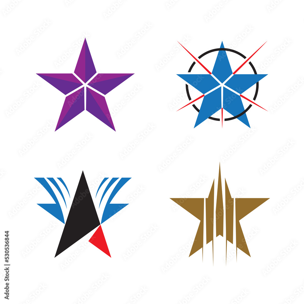 Obraz premium Star icon Template