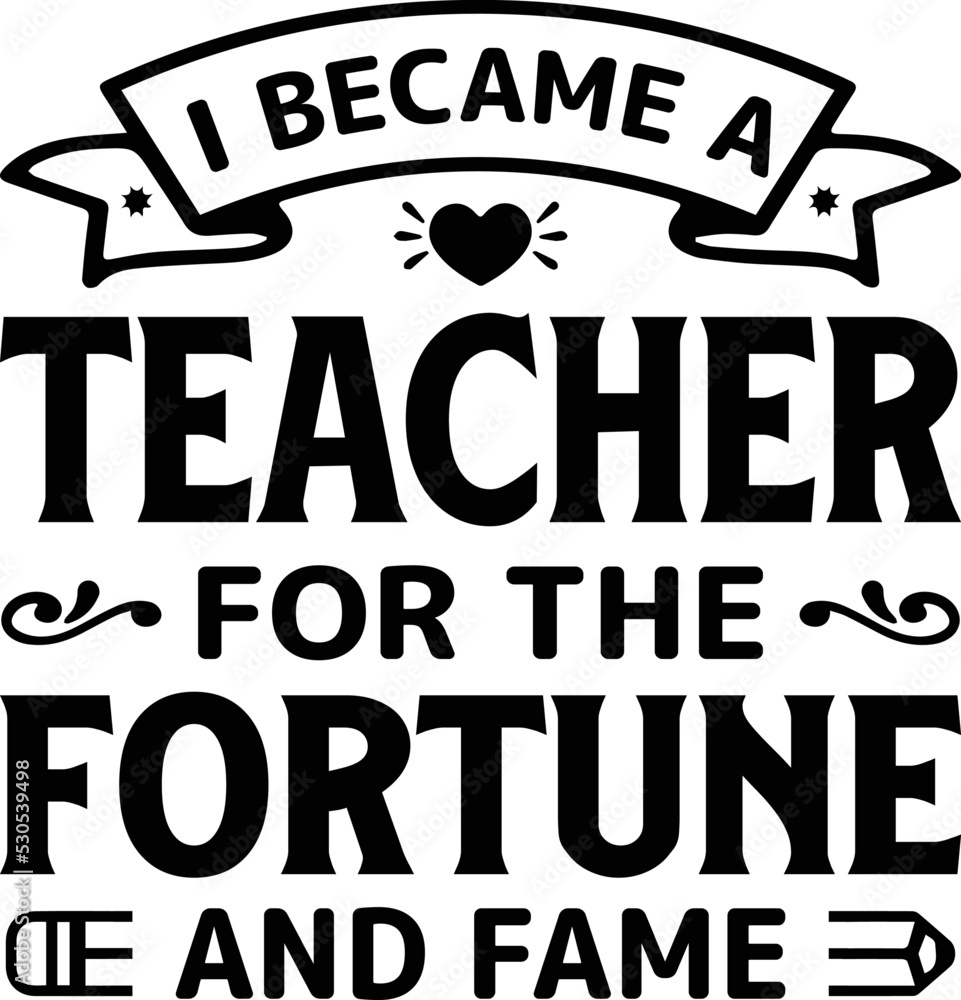 Obraz premium Teachers day svg Design print ready teachers day svg t shirt design