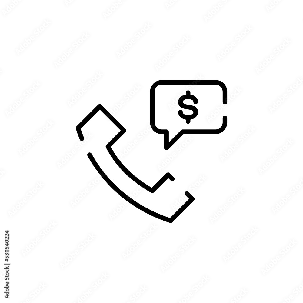 Call, Centre, Telephone Dotted Line Icon Vector Illustration Logo Template. Suitable For Many Purposes. Call, Centre, Telephone Dotted Line Icon Vector Illustration Logo Template. Suitable For Many Purposes.