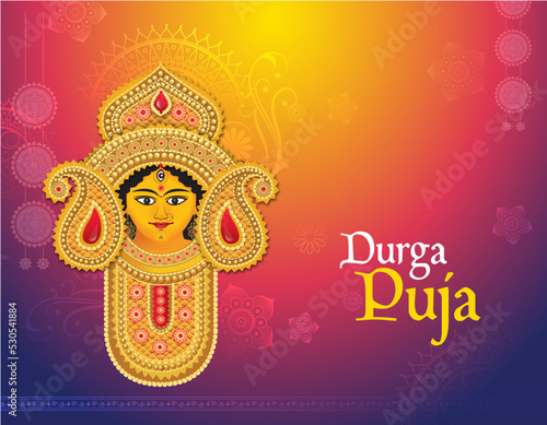 Puja greeting card, Durga puja, Holy durga puja, Durja puja abstract, abstract, Holy