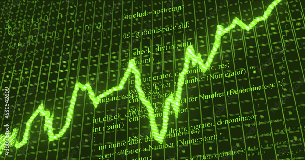 Image of inflation text over data processing Image of inflation text over data processing