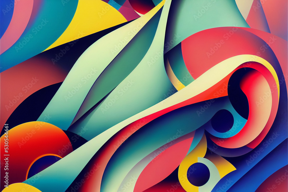 Abstract multicolored background, digital illustration Abstract multicolored background, digital illustration