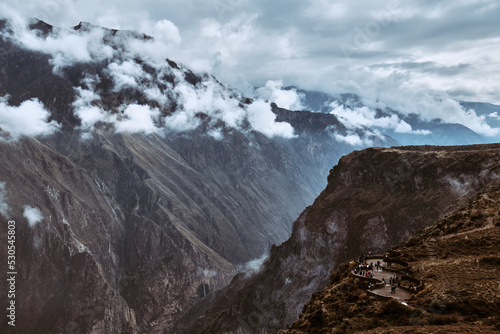 Landscape. Colca Canyon in the Andes  Peru.