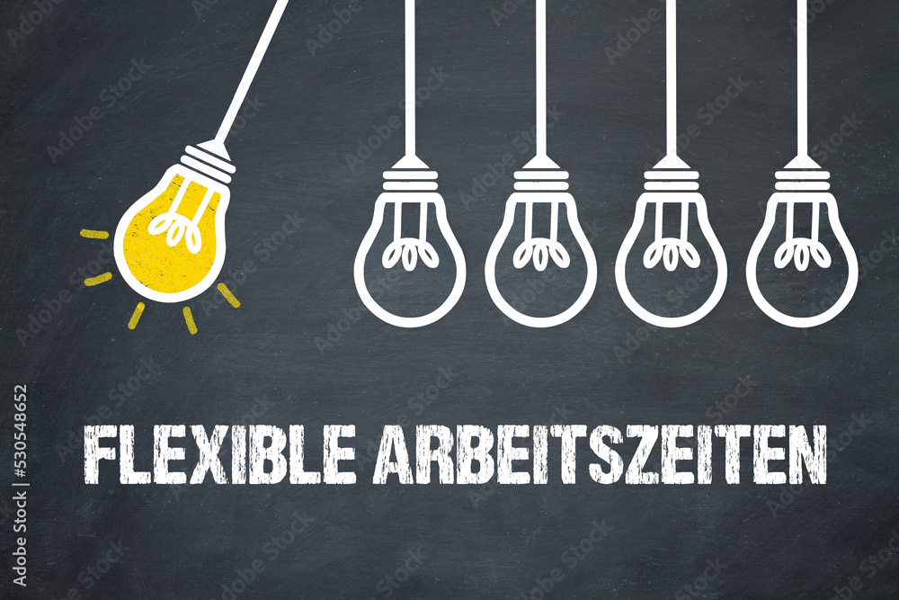 Fototapeta premium Flexible Arbeitszeiten 