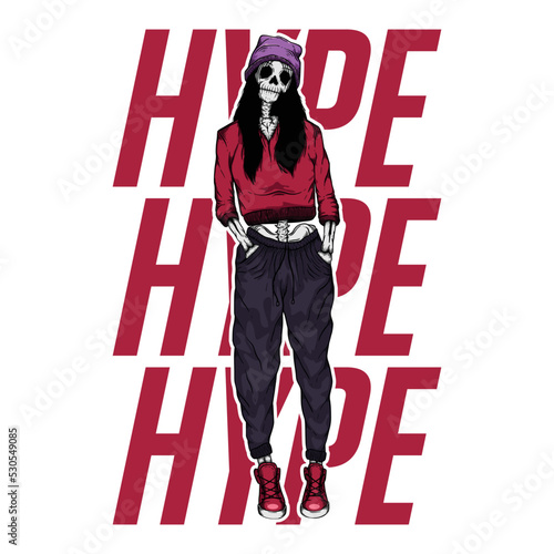 Women skull hype