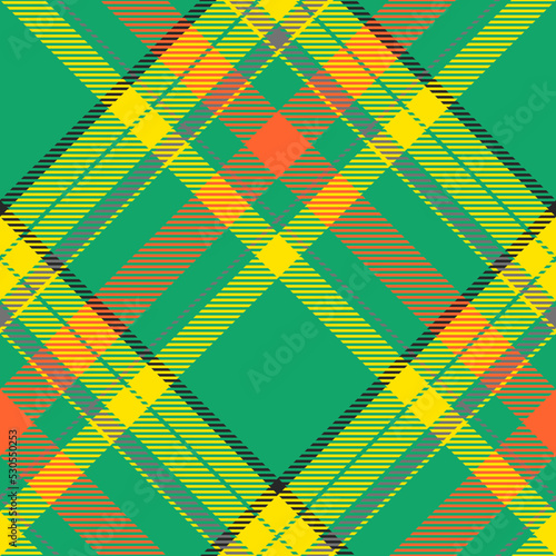Plaid pattern vector. Check fabric texture. Seamless textile design for clothes, paper print.