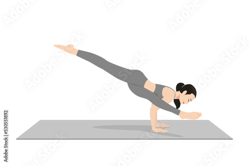 Twisted One-Legged Arm Balance Pose I, Koundinyasana I, Eka Pada Koundinyasana I