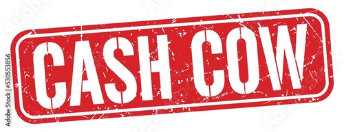 Fotografie CASH COW text written on red stamp sign.