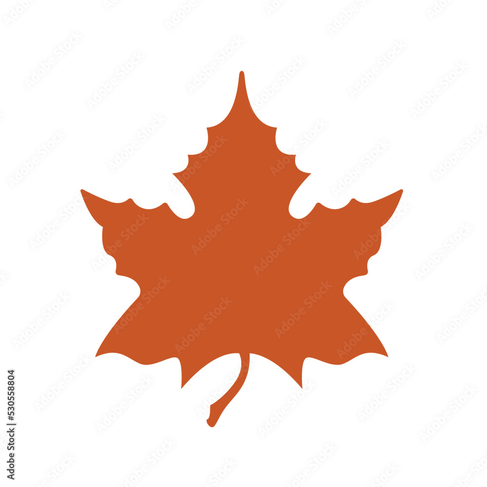 Leaf vector fall autumn orange symbol maple Leaf vector fall autumn orange symbol maple