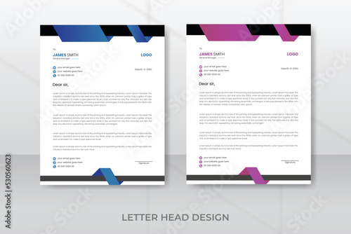 Professional creative letterhead template design for your business