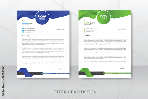 Professional creative letterhead template design for your business