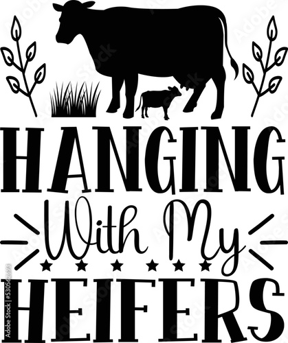 hanging with my heifers