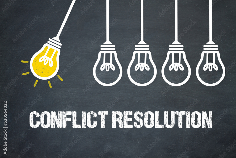 Fototapeta premium conflict resolution