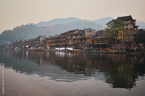 Ancient Town of Fenghuang is one of the most historical and cultural cities. One of the Ten Cultural Heritage Sites in Hunan, China. © twabian