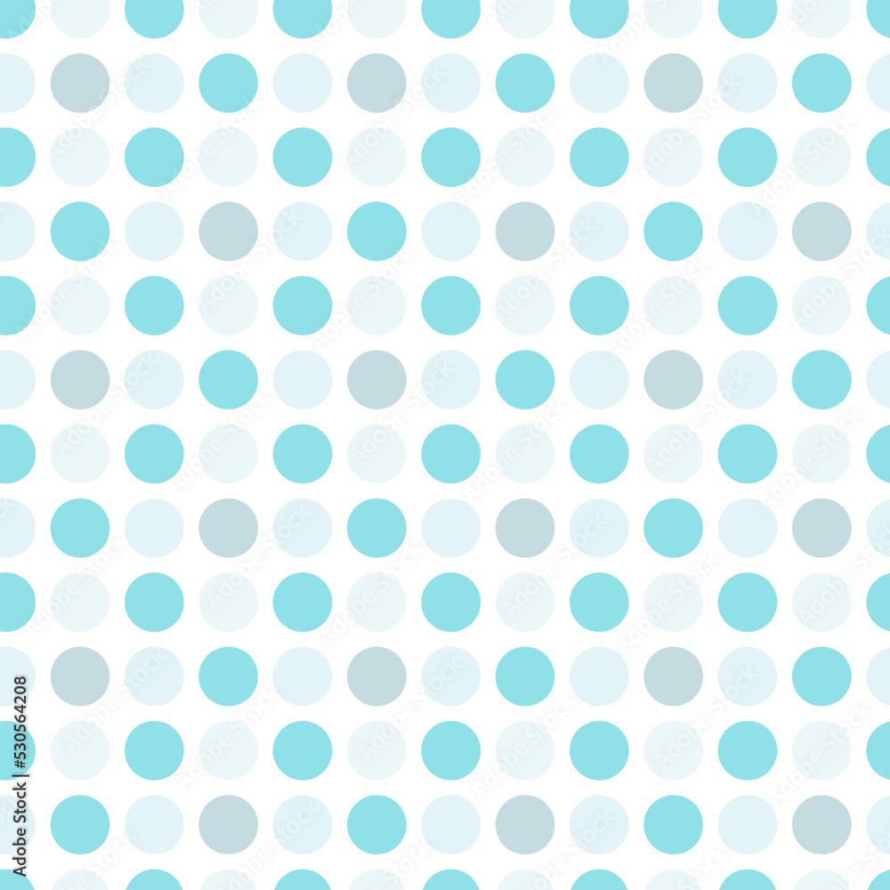 Cute seamless hand-drawn patterns. Stylish modern vector patterns with circles and dots of blue color. Funny Infantile Repetitive Print