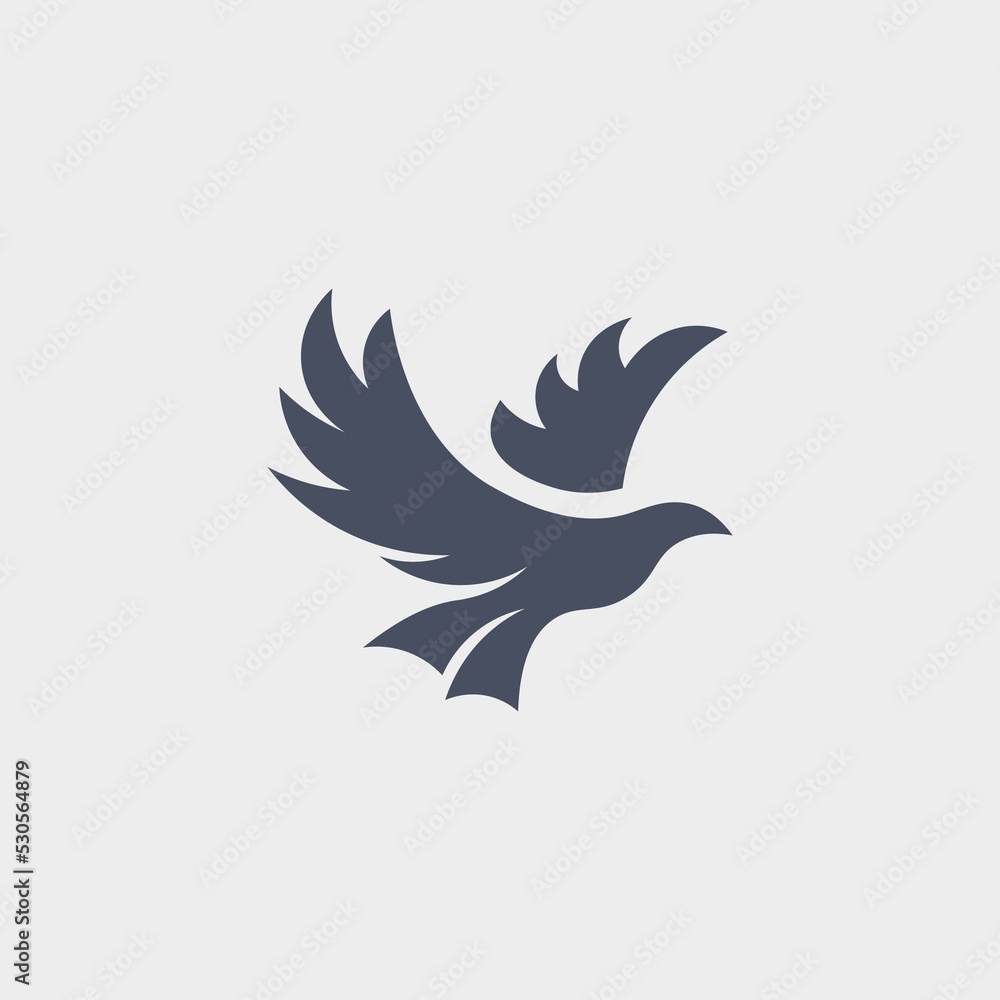 Obraz premium Flying bird simple logo design ideas
