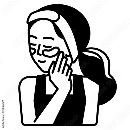 woman glyph icon