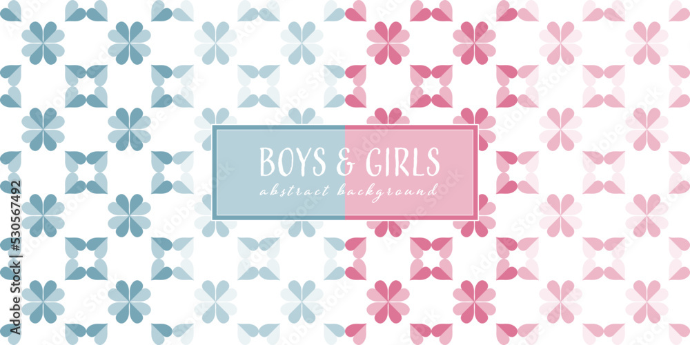 Blue and pink set seamless pattern. Geometric figures. Wallpaper design for boys and girls. Vector background.
Blue and pink set seamless pattern. Geometric figures. Wallpaper design for boys and girls. Vector background.