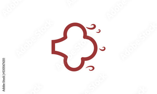 Simple Breath Air Lines Logo Design Idea