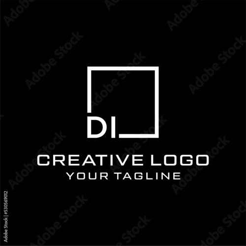 Creative letter di logo design vektor 