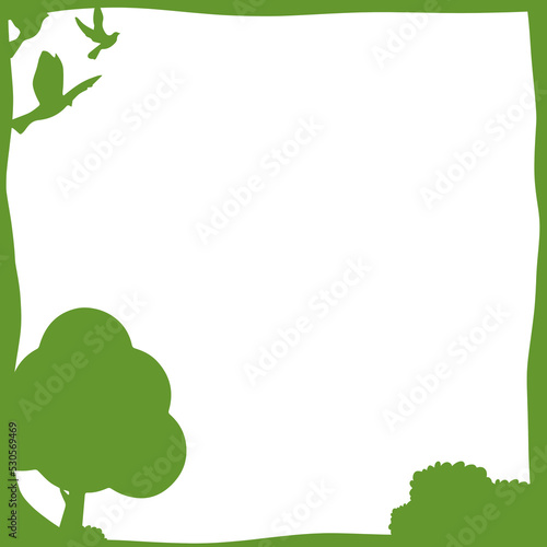 Nature Themed Transparent Overlay for Social Media (2500 x 2500 px)