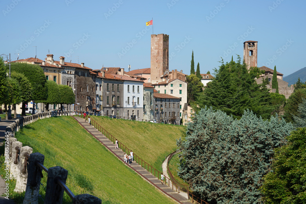 Historic buildings of Bassano del Grappa, Veneto, Italy