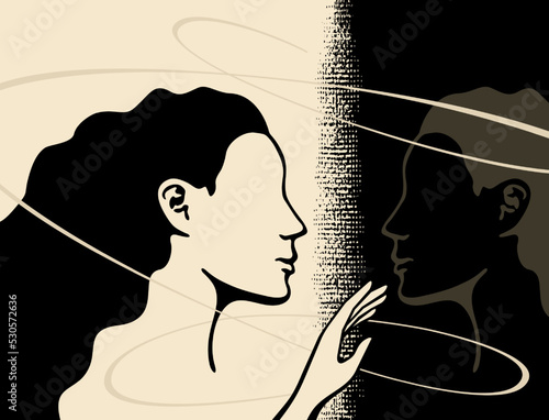 Self awareness abstract banner