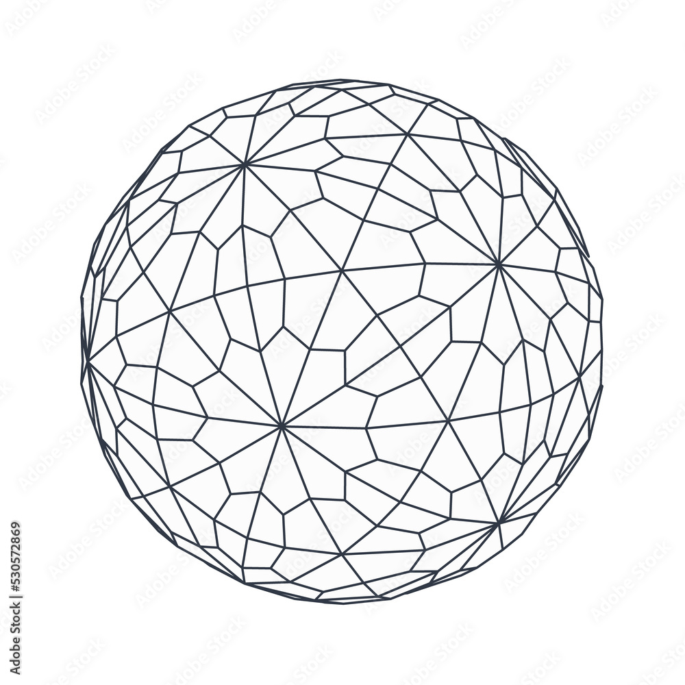 Abstract globe design. 3d network illustration Abstract globe design. 3d network illustration