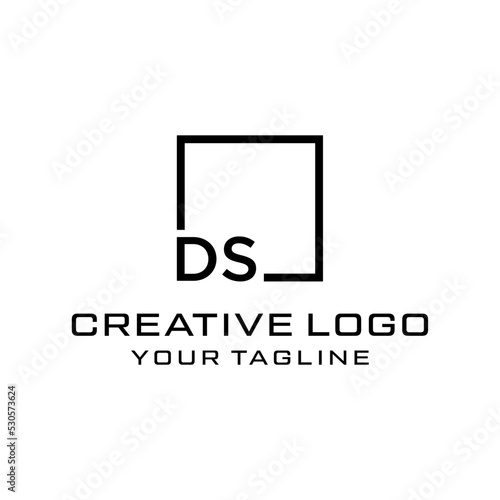 Creative letter ds logo design vektor 
