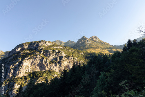 peaks in the spanish pyrenees in the province of huesca