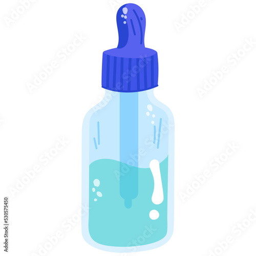 A colorful flat sticker of face primer 
