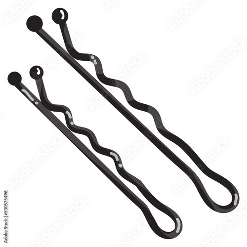 A well-designed flat sticker of bobbin pins 