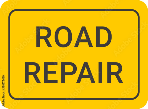 Road repair sign. Vector illustration