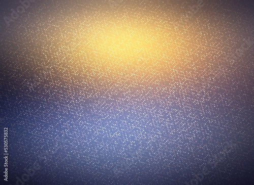 Metal blue yellow sheen sanded background. Shimmering textured colored metal surface.