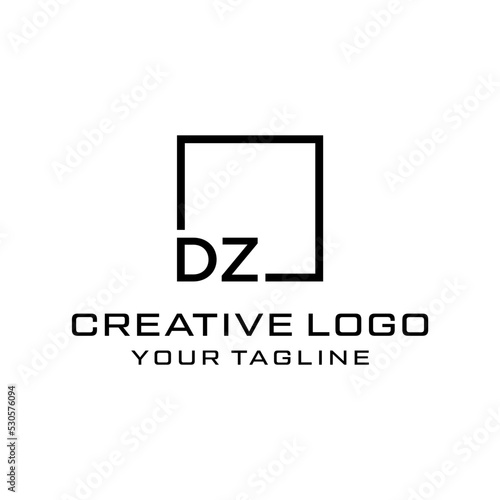Creative letter dz logo design vektor 