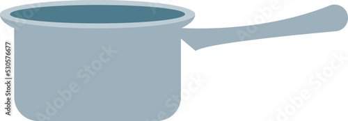 Long handle pot Camping Equipment icon. Vector illustration
