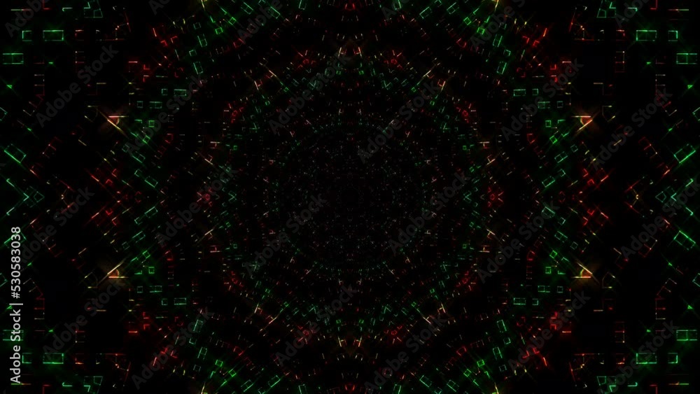 Abstract background moving stripes and flashing with shining light dots. Animation with circles Abstract background moving stripes and flashing with shining light dots. Animation with circles