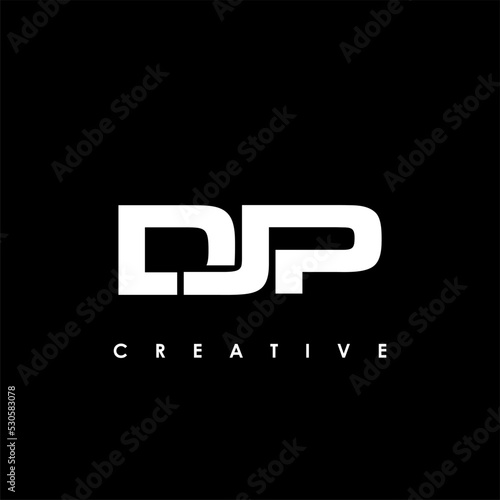DJP Letter Initial Logo Design Template Vector Illustration